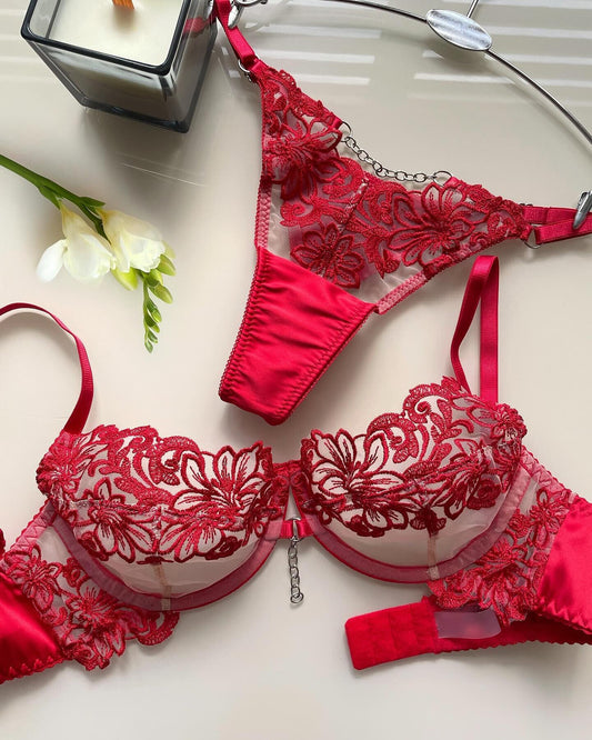 My Mystery Red Lingerie set-0