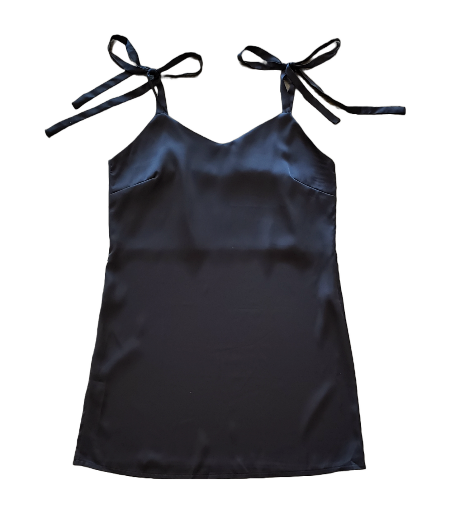 Orchid Black Silk Slip Dress-4